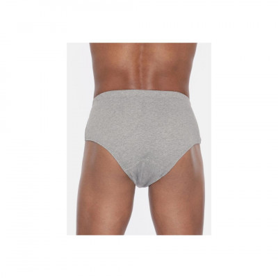 Men Grey Solid Briefs