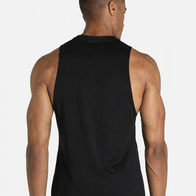Men Black TRAIN Gym Vest