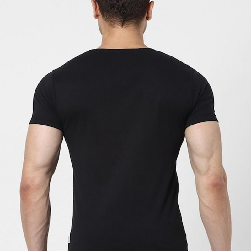 Men Pack Of 2 Solid T-shirts